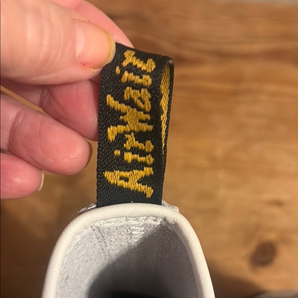 Dr. Martens White Boots with Black Laces - Picture 4 of 4